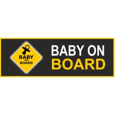 Baby On Board Car Bumper Sticker